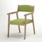 Farmhouse Rubberwood Upholstered Arm Chair Open Matte Finish Dining Chair Green 1 Piece Clearhalo ' kitchen&dining_furn' 'Dining Chairs' 'Dining Tables & Seating' 'dining_chair' 'furn' 'furn_dining_chair' 'Furniture' 'furniture_dining_chair' 'Kitchen & Dining Furniture' 'kitchen' 4693852