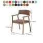 Farmhouse Rubberwood Upholstered Arm Chair Open Matte Finish Dining Chair Clearhalo ' kitchen&dining_furn' 'Dining Chairs' 'Dining Tables & Seating' 'dining_chair' 'furn' 'furn_dining_chair' 'Furniture' 'furniture_dining_chair' 'Kitchen & Dining Furniture' 'kitchen' 4693869