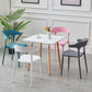 Modern Style Stackable Chair Dining Armless Open Back Chairs with Plastic Legs for Kitchen Clearhalo ' kitchen&dining_furn' 'Dining Chairs' 'Dining Tables & Seating' 'dining_chair' 'furn' 'furn_dining_chair' 'Furniture' 'furniture_dining_chair' 'Kitchen & Dining Furniture' 'kitchen' 4693876