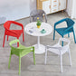 Modern Style Stackable Chair Dining Arm Chair with Plastic Legs for Kitchen Clearhalo ' kitchen&dining_furn' 'Dining Chairs' 'Dining Tables & Seating' 'dining_chair' 'Furniture' 'furniture_dining_chair' 'Kitchen & Dining Furniture' 'kitchen' 4693958