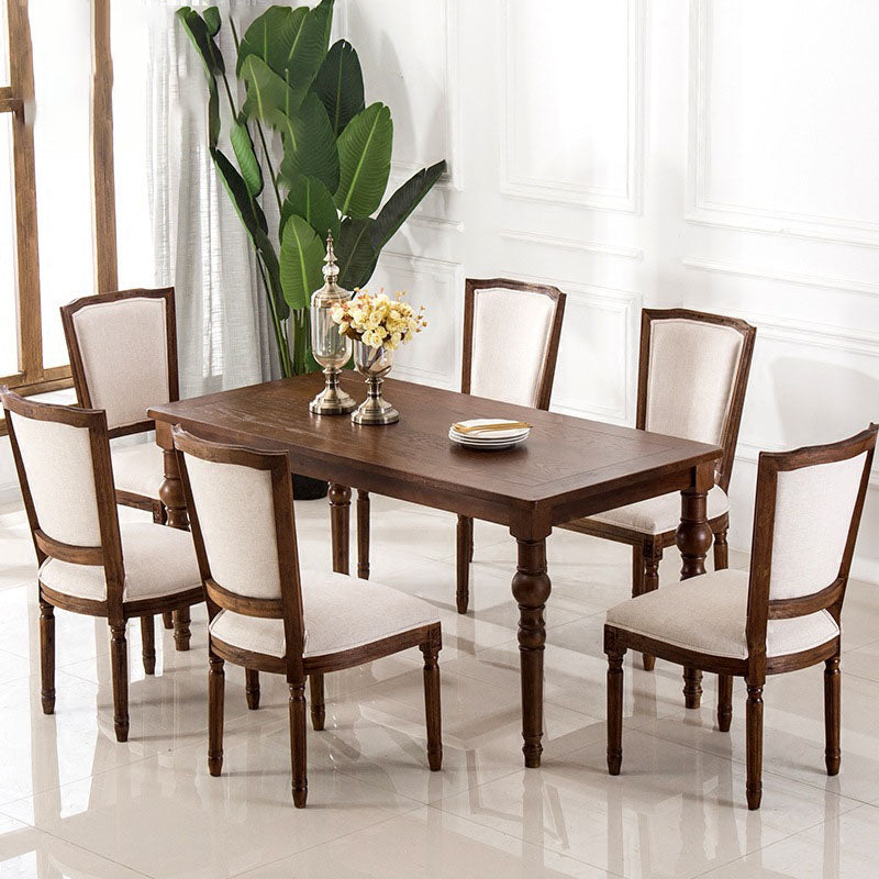 Traditional Wood Dining Kitchen Room Chair Open Back Side Chair Clearhalo ' kitchen&dining_furn' 'Dining Chairs' 'Dining Tables & Seating' 'dining_chair' 'Furniture' 'furniture_dining_chair' 'Kitchen & Dining Furniture' 'kitchen' 4693977