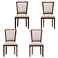 Traditional Wood Dining Kitchen Room Chair Open Back Side Chair Off-White Set of 4 Clearhalo ' kitchen&dining_furn' 'Dining Chairs' 'Dining Tables & Seating' 'dining_chair' 'Furniture' 'furniture_dining_chair' 'Kitchen & Dining Furniture' 'kitchen' 4693989