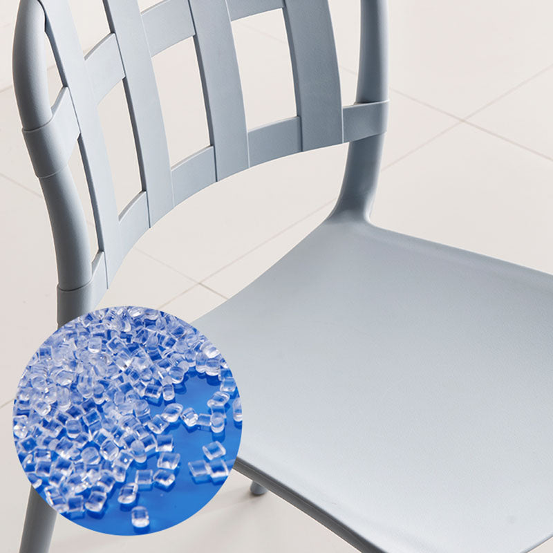 Scandinavian Style Armless Open Back Chairs Stacking Plastic Side Chair Clearhalo ' kitchen&dining_furn' 'Dining Chairs' 'Dining Tables & Seating' 'dining_chair' 'furn' 'furn_dining_chair' 'Furniture' 'furniture_dining_chair' 'Kitchen & Dining Furniture' 'kitchen' 4694017