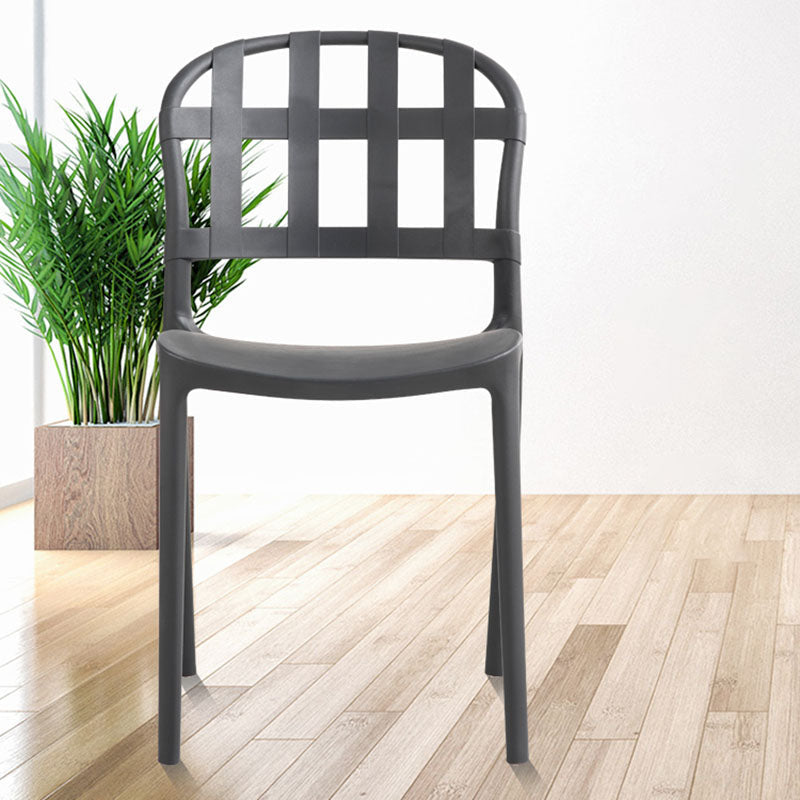 Scandinavian Style Armless Open Back Chairs Stacking Plastic Side Chair Clearhalo ' kitchen&dining_furn' 'Dining Chairs' 'Dining Tables & Seating' 'dining_chair' 'furn' 'furn_dining_chair' 'Furniture' 'furniture_dining_chair' 'Kitchen & Dining Furniture' 'kitchen' 4694025
