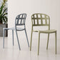 Scandinavian Style Armless Open Back Chairs Stacking Plastic Side Chair Clearhalo ' kitchen&dining_furn' 'Dining Chairs' 'Dining Tables & Seating' 'dining_chair' 'furn' 'furn_dining_chair' 'Furniture' 'furniture_dining_chair' 'Kitchen & Dining Furniture' 'kitchen' 4694027