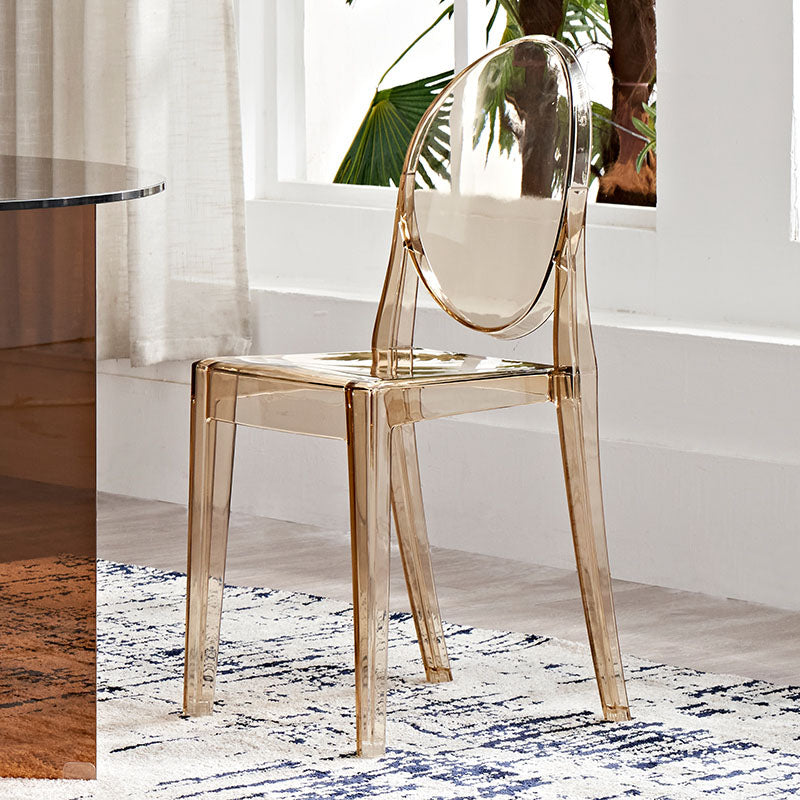 Scandinavian Open Back Side Chair for Home Plastic Dining Armless Chair Clearhalo ' kitchen&dining_furn' 'Dining Chairs' 'Dining Tables & Seating' 'dining_chair' 'furn' 'furn_dining_chair' 'Furniture' 'furniture_dining_chair' 'Kitchen & Dining Furniture' 'kitchen' 4694060