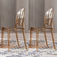 Scandinavian Open Back Side Chair for Home Plastic Dining Armless Chair Amber 2 Piece Set Clearhalo ' kitchen&dining_furn' 'Dining Chairs' 'Dining Tables & Seating' 'dining_chair' 'furn' 'furn_dining_chair' 'Furniture' 'furniture_dining_chair' 'Kitchen & Dining Furniture' 'kitchen' 4694065
