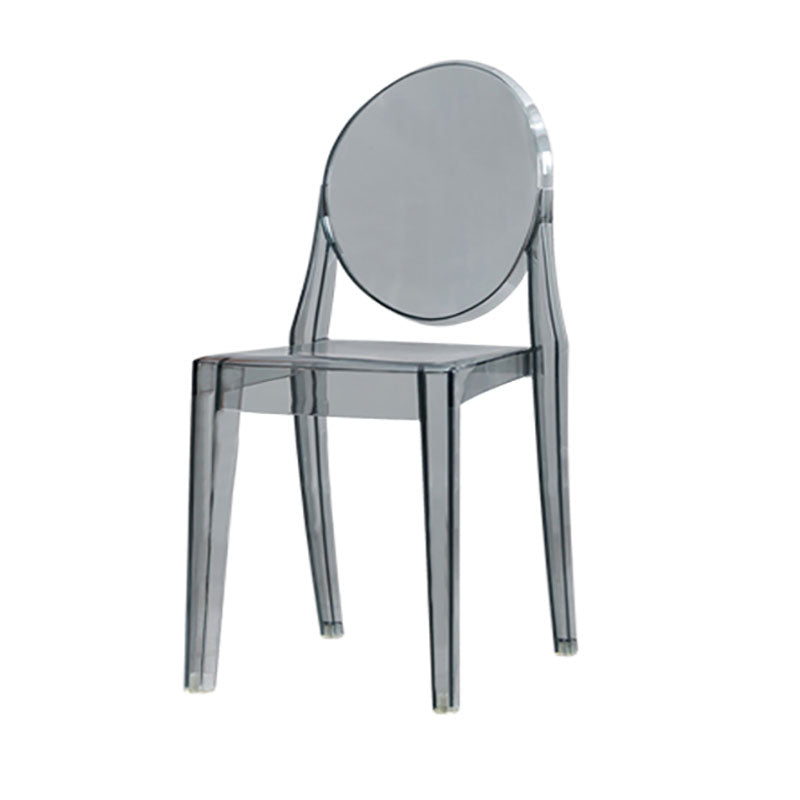Scandinavian Open Back Side Chair for Home Plastic Dining Armless Chair Clearhalo ' kitchen&dining_furn' 'Dining Chairs' 'Dining Tables & Seating' 'dining_chair' 'furn' 'furn_dining_chair' 'Furniture' 'furniture_dining_chair' 'Kitchen & Dining Furniture' 'kitchen' 4694066