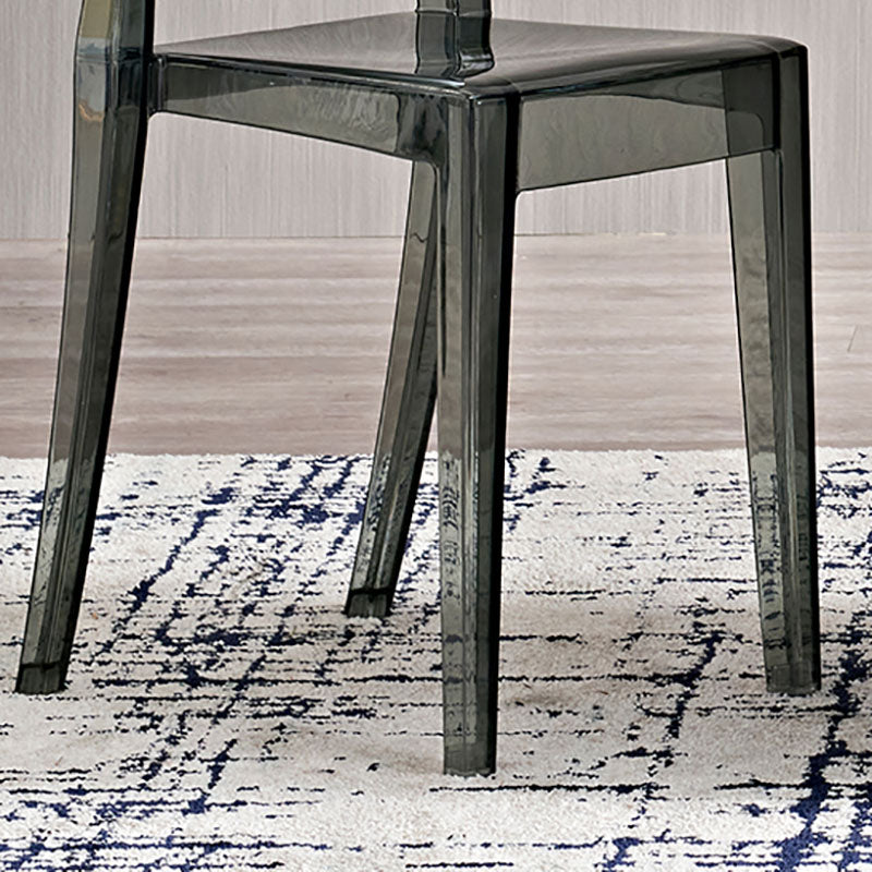 Scandinavian Open Back Side Chair for Home Plastic Dining Armless Chair Clearhalo ' kitchen&dining_furn' 'Dining Chairs' 'Dining Tables & Seating' 'dining_chair' 'furn' 'furn_dining_chair' 'Furniture' 'furniture_dining_chair' 'Kitchen & Dining Furniture' 'kitchen' 4694072