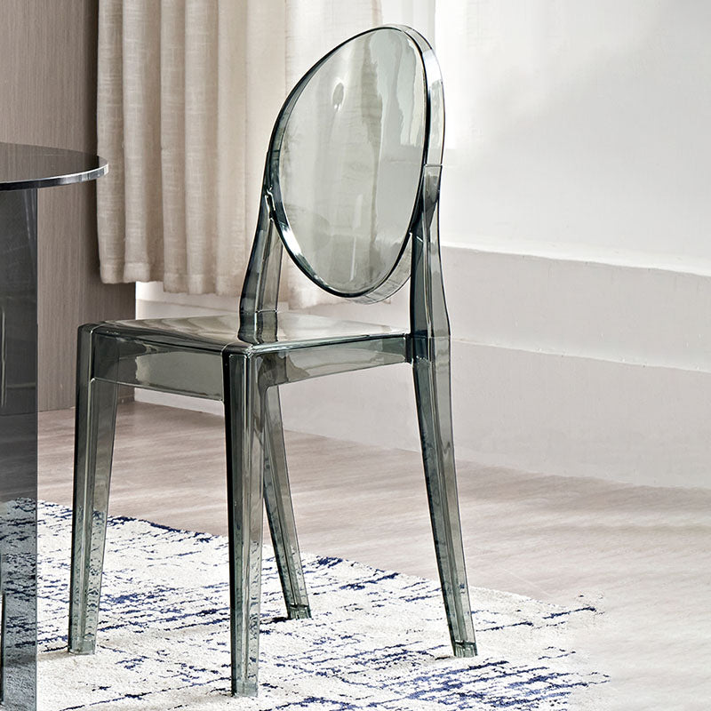 Scandinavian Open Back Side Chair for Home Plastic Dining Armless Chair Clearhalo ' kitchen&dining_furn' 'Dining Chairs' 'Dining Tables & Seating' 'dining_chair' 'furn' 'furn_dining_chair' 'Furniture' 'furniture_dining_chair' 'Kitchen & Dining Furniture' 'kitchen' 4694074