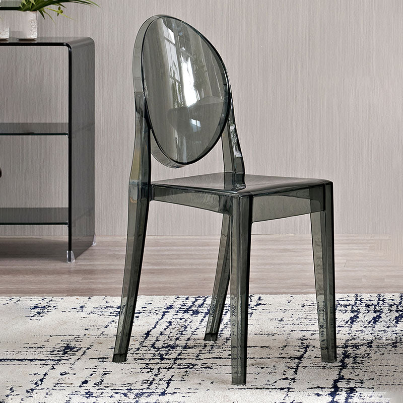 Scandinavian Open Back Side Chair for Home Plastic Dining Armless Chair Clearhalo ' kitchen&dining_furn' 'Dining Chairs' 'Dining Tables & Seating' 'dining_chair' 'furn' 'furn_dining_chair' 'Furniture' 'furniture_dining_chair' 'Kitchen & Dining Furniture' 'kitchen' 4694075