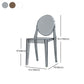 Scandinavian Open Back Side Chair for Home Plastic Dining Armless Chair Clearhalo ' kitchen&dining_furn' 'Dining Chairs' 'Dining Tables & Seating' 'dining_chair' 'furn' 'furn_dining_chair' 'Furniture' 'furniture_dining_chair' 'Kitchen & Dining Furniture' 'kitchen' 4694077