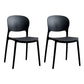 Modern Stackable Chairs Dining Armless Open Back Chairs with Plastic Legs for Kitchen Black 2 Piece Set Clearhalo ' kitchen&dining_furn' 'Dining Chairs' 'Dining Tables & Seating' 'dining_chair' 'furn' 'furn_dining_chair' 'Furniture' 'furniture_dining_chair' 'Kitchen & Dining Furniture' 'kitchen' 4694090