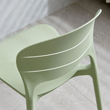 Modern Stackable Chairs Dining Armless Open Back Chairs with Plastic Legs for Kitchen Clearhalo ' kitchen&dining_furn' 'Dining Chairs' 'Dining Tables & Seating' 'dining_chair' 'furn' 'furn_dining_chair' 'Furniture' 'furniture_dining_chair' 'Kitchen & Dining Furniture' 'kitchen' 4694091
