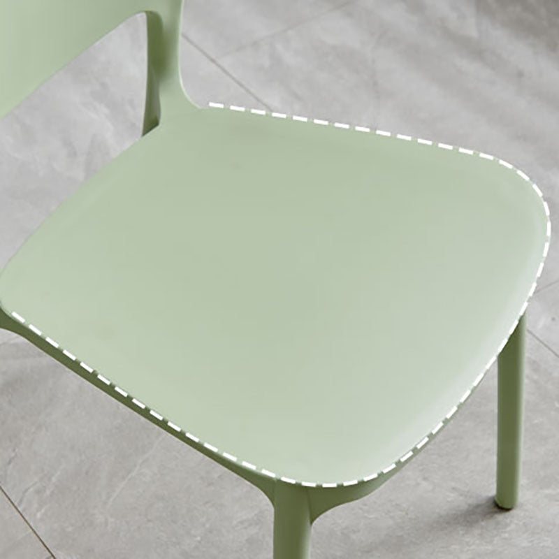 Modern Stackable Chairs Dining Armless Open Back Chairs with Plastic Legs for Kitchen Clearhalo ' kitchen&dining_furn' 'Dining Chairs' 'Dining Tables & Seating' 'dining_chair' 'furn' 'furn_dining_chair' 'Furniture' 'furniture_dining_chair' 'Kitchen & Dining Furniture' 'kitchen' 4694092