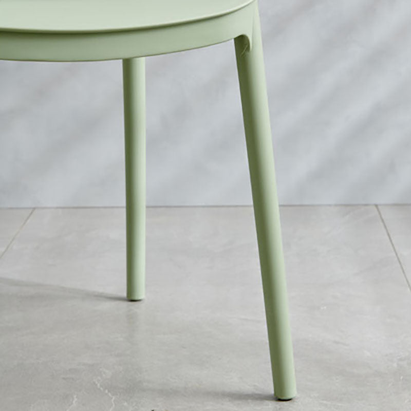 Modern Stackable Chairs Dining Armless Open Back Chairs with Plastic Legs for Kitchen Clearhalo ' kitchen&dining_furn' 'Dining Chairs' 'Dining Tables & Seating' 'dining_chair' 'furn' 'furn_dining_chair' 'Furniture' 'furniture_dining_chair' 'Kitchen & Dining Furniture' 'kitchen' 4694095