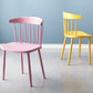 Scandinavian Colorful Windsor Back Side Chair Plastic Dining Armless Chair Clearhalo ' kitchen&dining_furn' 'Dining Chairs' 'Dining Tables & Seating' 'dining_chair' 'furn' 'furn_dining_chair' 'Furniture' 'furniture_dining_chair' 'Kitchen & Dining Furniture' 'kitchen' 4694110