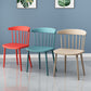 Scandinavian Colorful Windsor Back Side Chair Plastic Dining Armless Chair Clearhalo ' kitchen&dining_furn' 'Dining Chairs' 'Dining Tables & Seating' 'dining_chair' 'furn' 'furn_dining_chair' 'Furniture' 'furniture_dining_chair' 'Kitchen & Dining Furniture' 'kitchen' 4694113