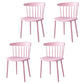 Scandinavian Colorful Windsor Back Side Chair Plastic Dining Armless Chair Pink 4 Piece Set Clearhalo ' kitchen&dining_furn' 'Dining Chairs' 'Dining Tables & Seating' 'dining_chair' 'furn' 'furn_dining_chair' 'Furniture' 'furniture_dining_chair' 'Kitchen & Dining Furniture' 'kitchen' 4694120