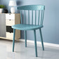 Scandinavian Colorful Windsor Back Side Chair Plastic Dining Armless Chair Blue 1 Piece Clearhalo ' kitchen&dining_furn' 'Dining Chairs' 'Dining Tables & Seating' 'dining_chair' 'furn' 'furn_dining_chair' 'Furniture' 'furniture_dining_chair' 'Kitchen & Dining Furniture' 'kitchen' 4694122