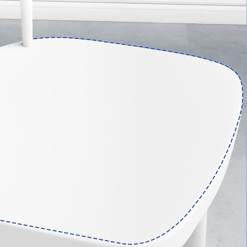 Scandinavian Colorful Windsor Back Side Chair Plastic Dining Armless Chair Clearhalo ' kitchen&dining_furn' 'Dining Chairs' 'Dining Tables & Seating' 'dining_chair' 'furn' 'furn_dining_chair' 'Furniture' 'furniture_dining_chair' 'Kitchen & Dining Furniture' 'kitchen' 4694123