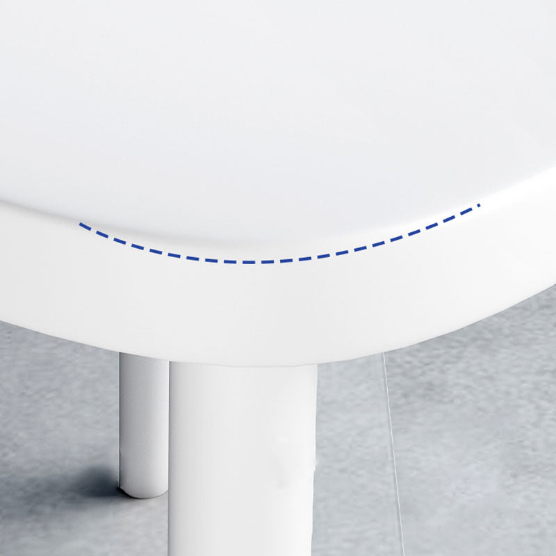 Scandinavian Colorful Windsor Back Side Chair Plastic Dining Armless Chair Clearhalo ' kitchen&dining_furn' 'Dining Chairs' 'Dining Tables & Seating' 'dining_chair' 'furn' 'furn_dining_chair' 'Furniture' 'furniture_dining_chair' 'Kitchen & Dining Furniture' 'kitchen' 4694125