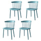 Scandinavian Colorful Windsor Back Side Chair Plastic Dining Armless Chair Blue 4 Piece Set Clearhalo ' kitchen&dining_furn' 'Dining Chairs' 'Dining Tables & Seating' 'dining_chair' 'furn' 'furn_dining_chair' 'Furniture' 'furniture_dining_chair' 'Kitchen & Dining Furniture' 'kitchen' 4694126
