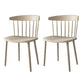 Scandinavian Colorful Windsor Back Side Chair Plastic Dining Armless Chair Khaki 2 Piece Set Clearhalo ' kitchen&dining_furn' 'Dining Chairs' 'Dining Tables & Seating' 'dining_chair' 'furn' 'furn_dining_chair' 'Furniture' 'furniture_dining_chair' 'Kitchen & Dining Furniture' 'kitchen' 4694131