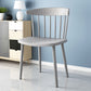 Scandinavian Colorful Windsor Back Side Chair Plastic Dining Armless Chair Grey 1 Piece Clearhalo ' kitchen&dining_furn' 'Dining Chairs' 'Dining Tables & Seating' 'dining_chair' 'furn' 'furn_dining_chair' 'Furniture' 'furniture_dining_chair' 'Kitchen & Dining Furniture' 'kitchen' 4694143