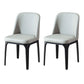 Contemporary Dining Chair Armless Chair with Wooden Legs for Kitchen Light Gray 2 Piece Set Clearhalo ' kitchen&dining_furn' 'Dining Chairs' 'Dining Tables & Seating' 'dining_chair' 'furn' 'furn_dining_chair' 'Furniture' 'furniture_dining_chair' 'Kitchen & Dining Furniture' 'kitchen' 4694154