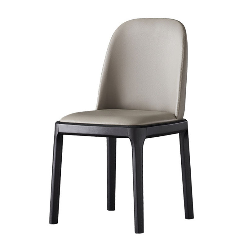 Contemporary Dining Chair Armless Chair with Wooden Legs for Kitchen Clearhalo ' kitchen&dining_furn' 'Dining Chairs' 'Dining Tables & Seating' 'dining_chair' 'furn' 'furn_dining_chair' 'Furniture' 'furniture_dining_chair' 'Kitchen & Dining Furniture' 'kitchen' 4694159