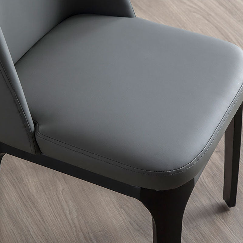 Contemporary Dining Chair Armless Chair with Wooden Legs for Kitchen Clearhalo ' kitchen&dining_furn' 'Dining Chairs' 'Dining Tables & Seating' 'dining_chair' 'furn' 'furn_dining_chair' 'Furniture' 'furniture_dining_chair' 'Kitchen & Dining Furniture' 'kitchen' 4694166