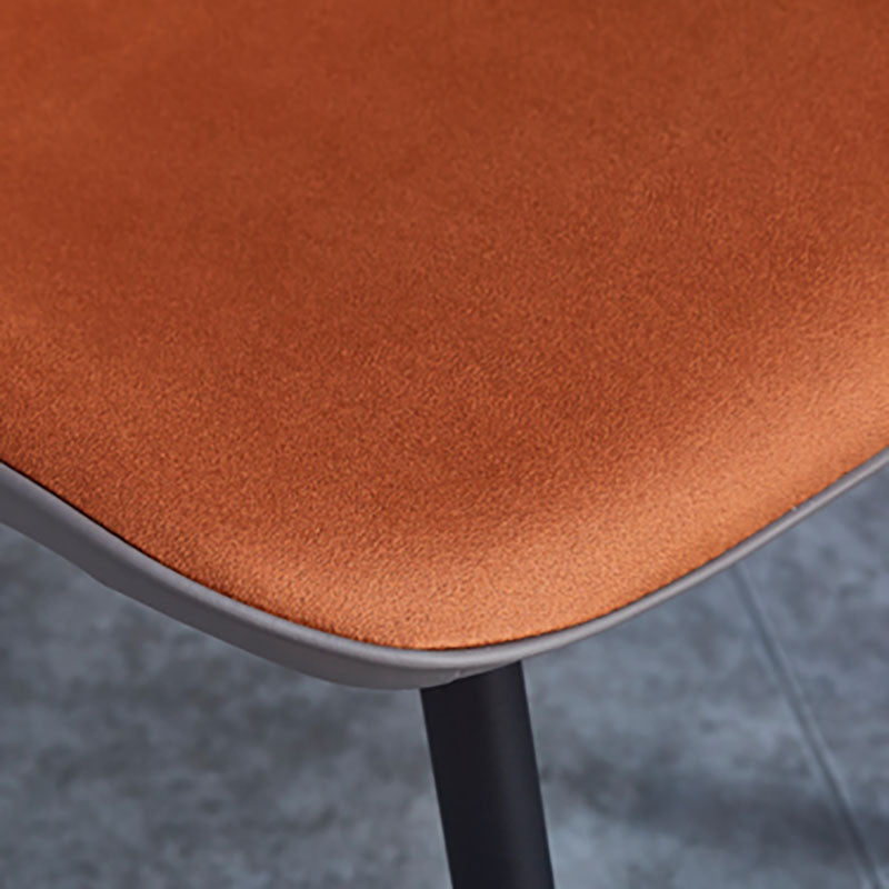 Industrial Style Faux Leather Dining Chairs Solid Back Chair for Kitchen Clearhalo ' kitchen&dining_furn' 'Dining Chairs' 'Dining Tables & Seating' 'dining_chair' 'furn' 'furn_dining_chair' 'Furniture' 'furniture_dining_chair' 'Kitchen & Dining Furniture' 'kitchen' 4694186