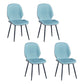 Industrial Style Faux Leather Dining Chairs Solid Back Chair for Kitchen Sky Blue 4 Piece Set Clearhalo ' kitchen&dining_furn' 'Dining Chairs' 'Dining Tables & Seating' 'dining_chair' 'furn' 'furn_dining_chair' 'Furniture' 'furniture_dining_chair' 'Kitchen & Dining Furniture' 'kitchen' 4694209