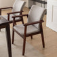 Contemporary Upholstered Solid Back Arm Chair Matte Finish Home Dining Chair Clearhalo ' kitchen&dining_furn' 'Dining Chairs' 'Dining Tables & Seating' 'dining_chair' 'furn' 'furn_dining_chair' 'Furniture' 'furniture_dining_chair' 'Kitchen & Dining Furniture' 'kitchen' 4694220