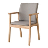 Contemporary Upholstered Solid Back Arm Chair Matte Finish Home Dining Chair Clearhalo ' kitchen&dining_furn' 'Dining Chairs' 'Dining Tables & Seating' 'dining_chair' 'furn' 'furn_dining_chair' 'Furniture' 'furniture_dining_chair' 'Kitchen & Dining Furniture' 'kitchen' 4694223