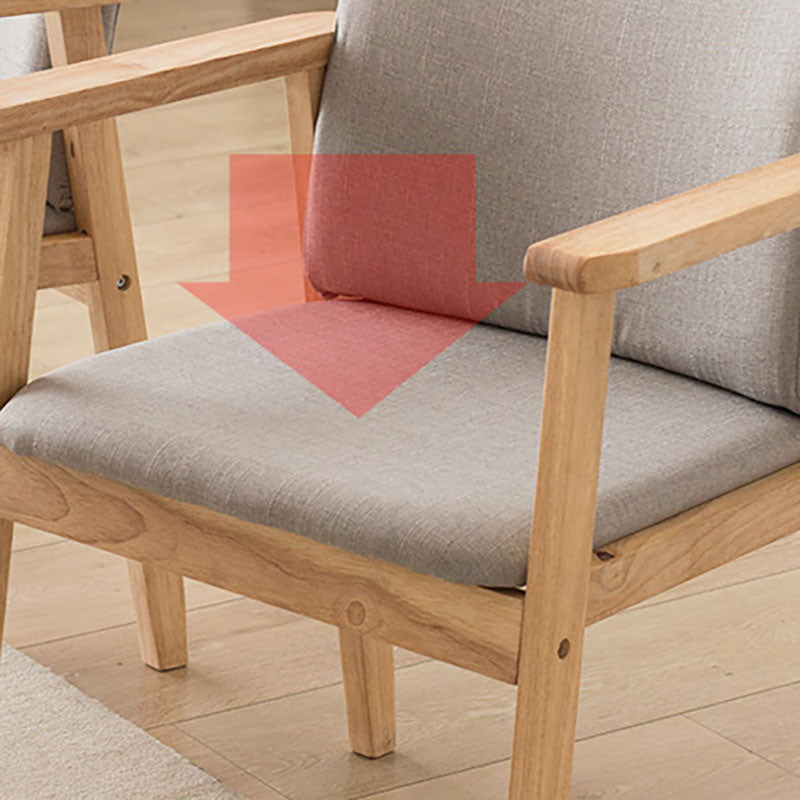 Contemporary Upholstered Solid Back Arm Chair Matte Finish Home Dining Chair Clearhalo ' kitchen&dining_furn' 'Dining Chairs' 'Dining Tables & Seating' 'dining_chair' 'furn' 'furn_dining_chair' 'Furniture' 'furniture_dining_chair' 'Kitchen & Dining Furniture' 'kitchen' 4694228