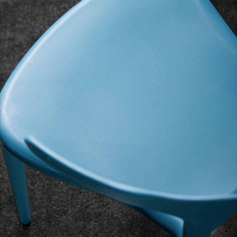 Contemporary Plastic Open Arm Chair Matte Finish Home Dining Chair Clearhalo ' kitchen&dining_furn' 'Dining Chairs' 'Dining Tables & Seating' 'dining_chair' 'furn' 'furn_dining_chair' 'Furniture' 'furniture_dining_chair' 'Kitchen & Dining Furniture' 'kitchen' 4694297