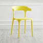Contemporary Plastic Open Arm Chair Matte Finish Home Dining Chair Lemon Yellow 1 Piece Clearhalo ' kitchen&dining_furn' 'Dining Chairs' 'Dining Tables & Seating' 'dining_chair' 'furn' 'furn_dining_chair' 'Furniture' 'furniture_dining_chair' 'Kitchen & Dining Furniture' 'kitchen' 4694316