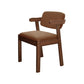 Contemporary Dining Open Back Chair Arm Chair with Wooden Legs for Kitchen Clearhalo ' kitchen&dining_furn' 'Dining Chairs' 'Dining Tables & Seating' 'dining_chair' 'Furniture' 'furniture_dining_chair' 'Kitchen & Dining Furniture' 'kitchen' 4694337