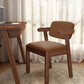 Contemporary Dining Open Back Chair Arm Chair with Wooden Legs for Kitchen Coffee 1 Piece Clearhalo ' kitchen&dining_furn' 'Dining Chairs' 'Dining Tables & Seating' 'dining_chair' 'Furniture' 'furniture_dining_chair' 'Kitchen & Dining Furniture' 'kitchen' 4694345