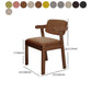 Contemporary Dining Open Back Chair Arm Chair with Wooden Legs for Kitchen Clearhalo ' kitchen&dining_furn' 'Dining Chairs' 'Dining Tables & Seating' 'dining_chair' 'Furniture' 'furniture_dining_chair' 'Kitchen & Dining Furniture' 'kitchen' 4694350
