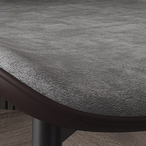 Contemporary Dining Chair Armless Wingback Side Chair with Metal Legs for Kitchen Clearhalo ' kitchen&dining_furn' 'Dining Chairs' 'Dining Tables & Seating' 'dining_chair' 'furn' 'furn_dining_chair' 'Furniture' 'furniture_dining_chair' 'Kitchen & Dining Furniture' 'kitchen' 4694361