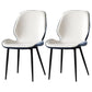 Contemporary Dining Chair Armless Wingback Side Chair with Metal Legs for Kitchen White-Blue 2 Piece Set Clearhalo ' kitchen&dining_furn' 'Dining Chairs' 'Dining Tables & Seating' 'dining_chair' 'furn' 'furn_dining_chair' 'Furniture' 'furniture_dining_chair' 'Kitchen & Dining Furniture' 'kitchen' 4694364