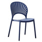 Modern Stackable Chair Dining Armless Open Back Chairs with Plastic Legs for Kitchen Clearhalo ' kitchen&dining_furn' 'Dining Chairs' 'Dining Tables & Seating' 'dining_chair' 'furn' 'furn_dining_chair' 'Furniture' 'furniture_dining_chair' 'Kitchen & Dining Furniture' 'kitchen' 4694404