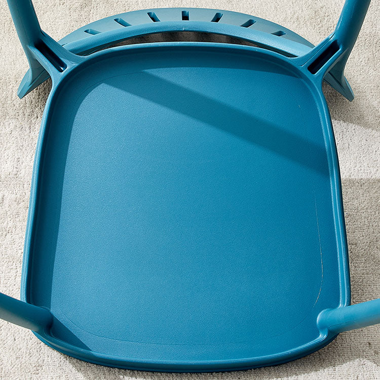 Modern Stackable Chair Dining Armless Open Back Chairs with Plastic Legs for Kitchen Clearhalo ' kitchen&dining_furn' 'Dining Chairs' 'Dining Tables & Seating' 'dining_chair' 'furn' 'furn_dining_chair' 'Furniture' 'furniture_dining_chair' 'Kitchen & Dining Furniture' 'kitchen' 4694407