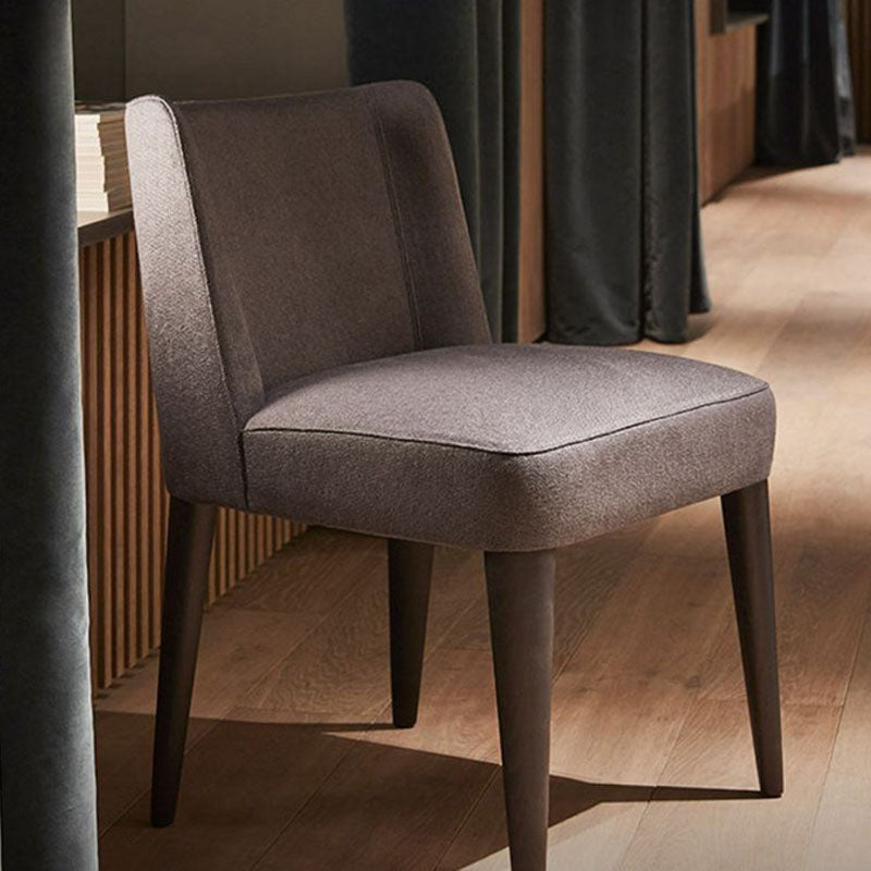 Contemporary Dining Parsons Chair Armless Chair with Wooden Legs for Kitchen Light Purple 1 Piece Clearhalo ' kitchen&dining_furn' 'Dining Chairs' 'Dining Tables & Seating' 'dining_chair' 'furn' 'furn_dining_chair' 'Furniture' 'furniture_dining_chair' 'Kitchen & Dining Furniture' 'kitchen' 4694428