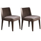 Contemporary Dining Parsons Chair Armless Chair with Wooden Legs for Kitchen Light Purple 2 Piece Set Clearhalo ' kitchen&dining_furn' 'Dining Chairs' 'Dining Tables & Seating' 'dining_chair' 'furn' 'furn_dining_chair' 'Furniture' 'furniture_dining_chair' 'Kitchen & Dining Furniture' 'kitchen' 4694430