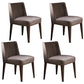 Contemporary Dining Parsons Chair Armless Chair with Wooden Legs for Kitchen Light Purple 4 Piece Set Clearhalo ' kitchen&dining_furn' 'Dining Chairs' 'Dining Tables & Seating' 'dining_chair' 'furn' 'furn_dining_chair' 'Furniture' 'furniture_dining_chair' 'Kitchen & Dining Furniture' 'kitchen' 4694431