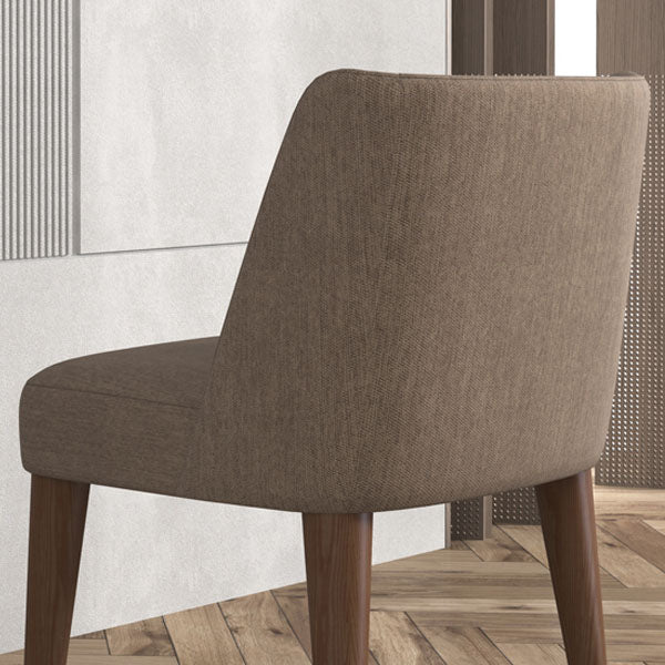 Contemporary Dining Parsons Chair Armless Chair with Wooden Legs for Kitchen Clearhalo ' kitchen&dining_furn' 'Dining Chairs' 'Dining Tables & Seating' 'dining_chair' 'furn' 'furn_dining_chair' 'Furniture' 'furniture_dining_chair' 'Kitchen & Dining Furniture' 'kitchen' 4694438